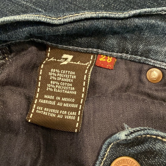 7 for all mankind bootcut jeans size 28 - Picture 4 of 6